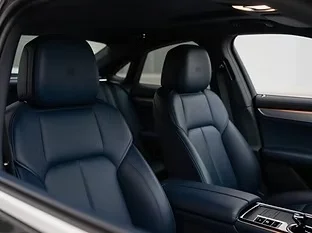 A car’s seats and cabin